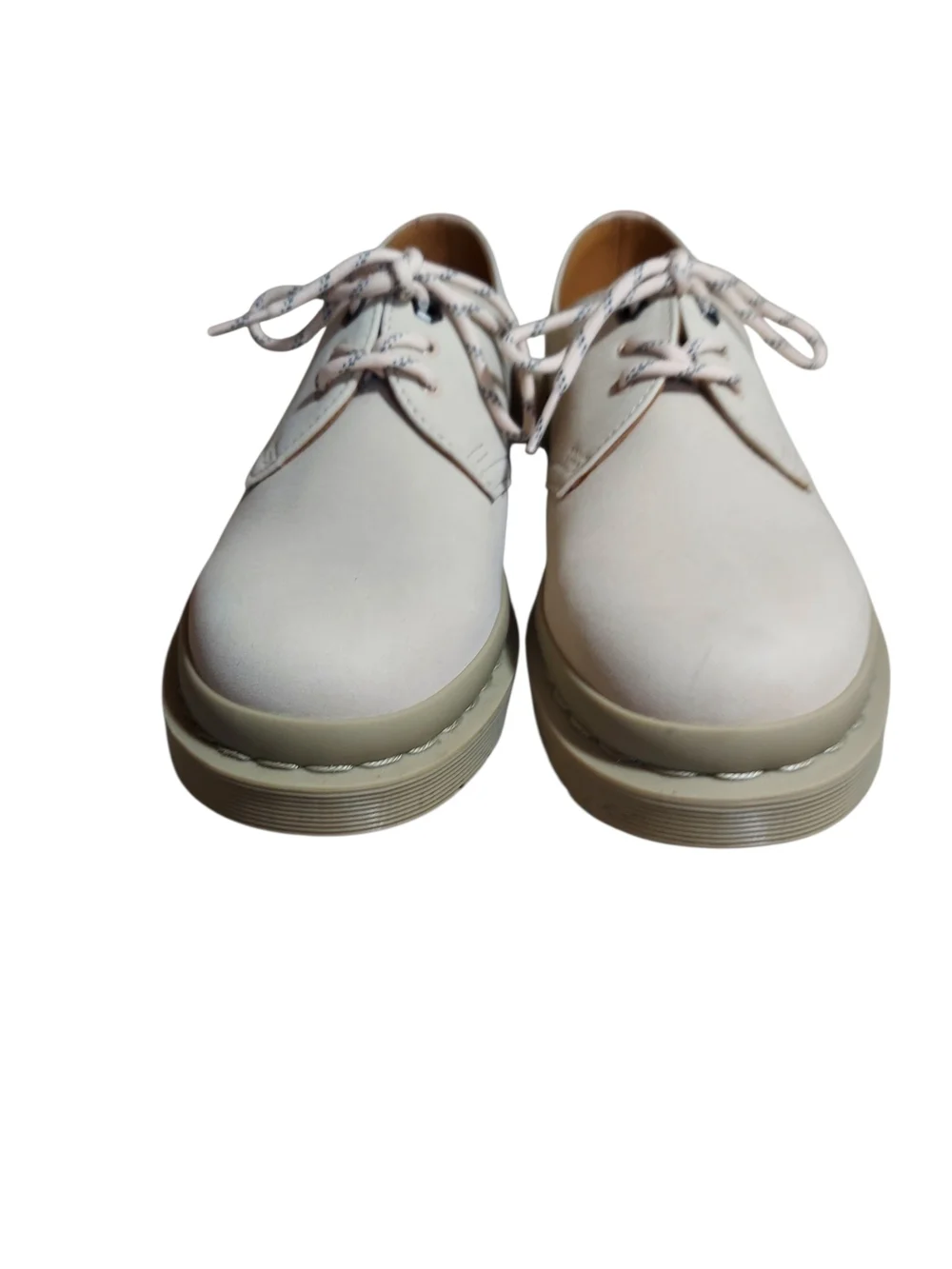 Dr Martens 1461 Mono Sand Beige Milled Nubuck Leather Oxfords Womens 8 Academia